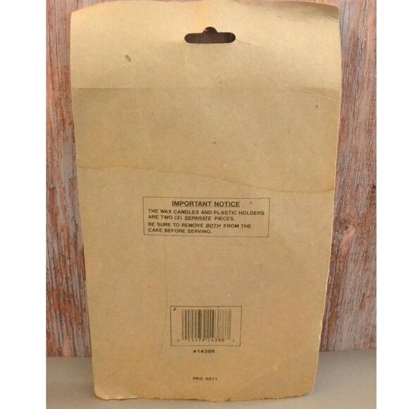 Vintage Barney Cake Decorator NOS With 8 Candles Unopened Package - Picture 4 of 4